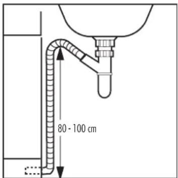 HAIER HW90B14266A - Drain hose to sink - 1