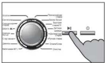 HAIER HW90B14266A - Запустите программу стирки - 5