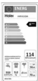HAIER HW90B14266A - Tabela programów - 38