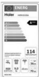 HAIER HW90B14266A - Tabla de programas - 42