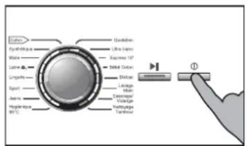 HAIER HW90B14266A - Démarrage du programme de lavage - 2