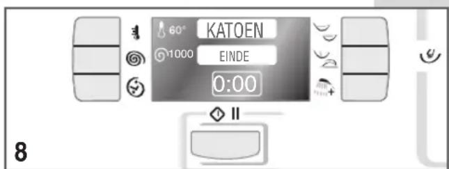 Ardo FLO168D - SELECTEREN VAN EEN PROGRAMMA: - 4