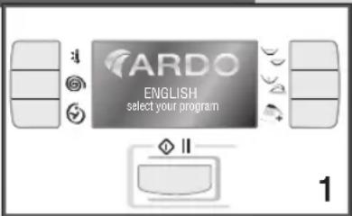Ardo FLO168D - DISPLAYFUNKTION: - 1