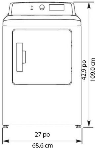 INSIGNIA NSFDRE67WH8A - Lire attentivement les instructions suivantes avant d'installer la séchuse. Conserver soigneusement ces consignes afin de pouvoir s'y reporter ultérieurement. - 1