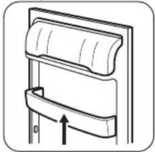 ZANUSSI ZBA20421SV - Mise en place des balconnets de la porte - 1