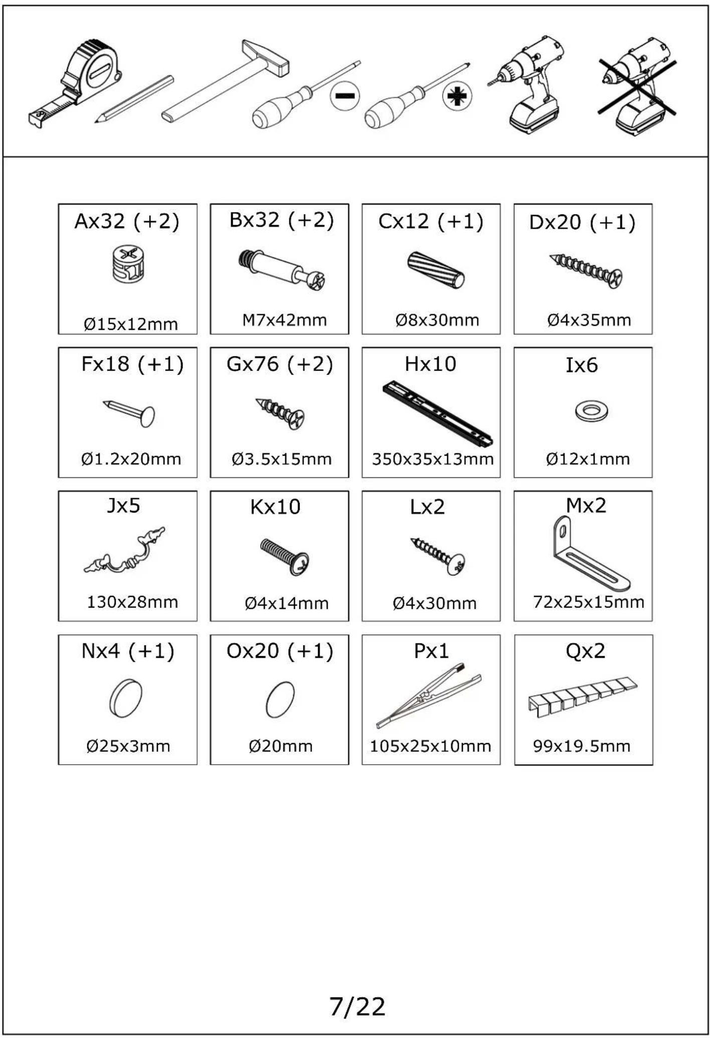 JYSK Stenlille (80x125x45) - GB: IMPORTANT! - 1