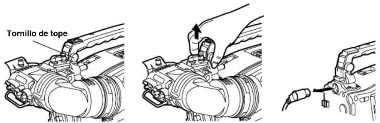 PANASONIC AJHVF27B - Desmontaje del visor - 1