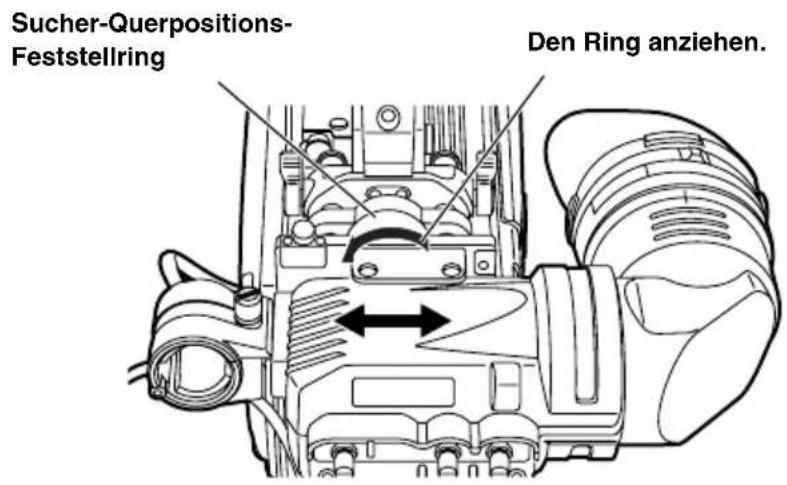 PANASONIC AJHVF27B - Einstellen der Querposition des Suchers - 1