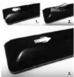 TOSHIBA 43L3733 - Colocacion de las pilas en el mando a distancia - 1
