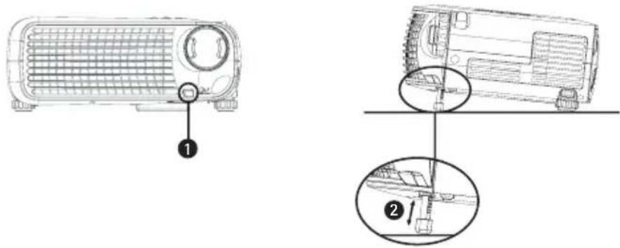DELL 1100MP - Lowering the Projector Height - 1
