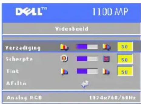 DELL 1100MP - Menu Videobeeld - 2