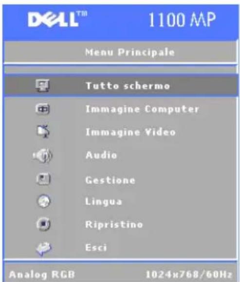 DELL 1100MP - Menu principale - 1
