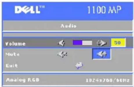 DELL 1100MP - Nabídka Audio (Zvuk) - 1