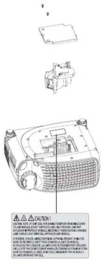 DELL 1100MP - Remplacement de la lampe - 5