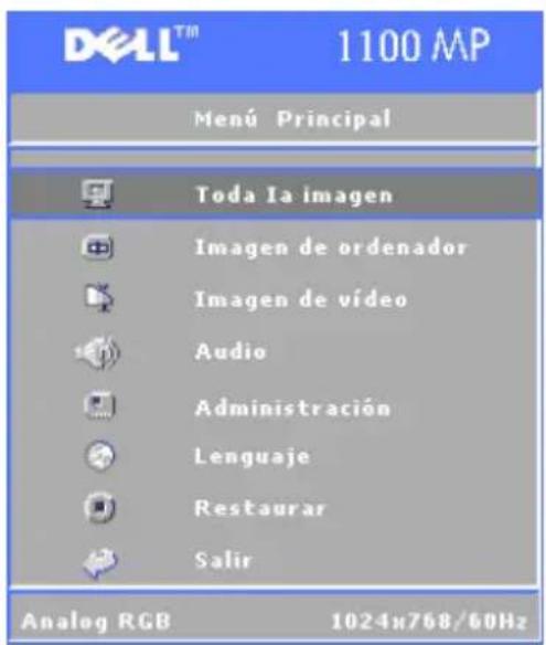 DELL 1100MP - Menu Principal - 1