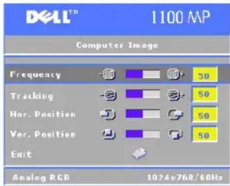 DELL 1100MP - Factory Reset-menyen - 2