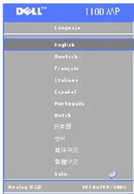 DELL 1100MP - Menu Linguaje - 1