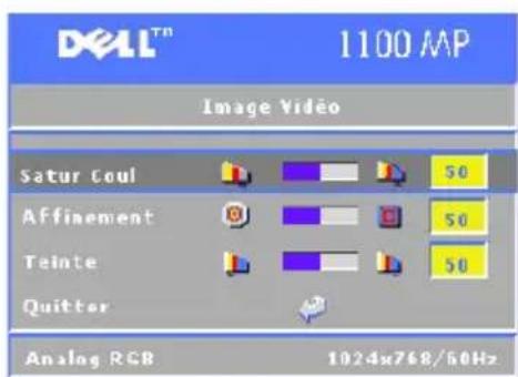 DELL 1100MP - Menu Image Video - 2