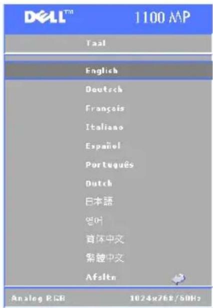 DELL 1100MP - Menu Taal - 1