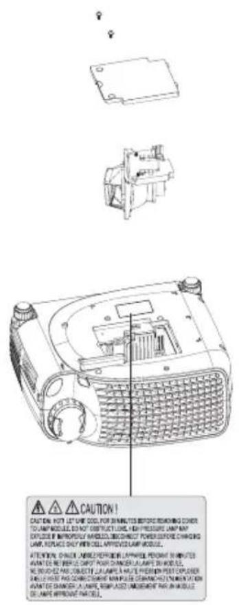 DELL 1100MP - Wymiana lampy - 5