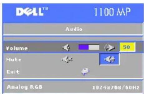 DELL 1100MP - Audio-menyen - 1