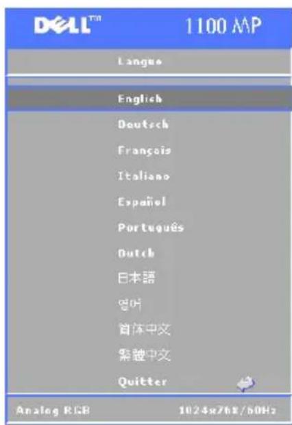 DELL 1100MP - Menu Langue - 1