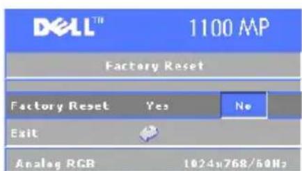 DELL 1100MP - Menuen Factory Reset - 1