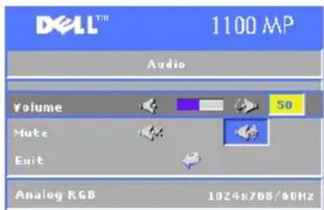 DELL 1100MP - Menu Audio (Dzwiek) - 1