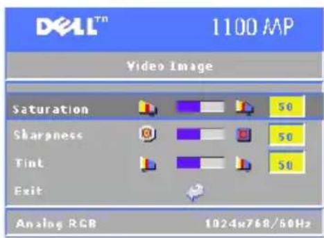 DELL 1100MP - Menu Video Image (Obraz video) - 2