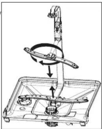 SAMSUNG DW60M5060FS - Cleaning the spray arms - 1