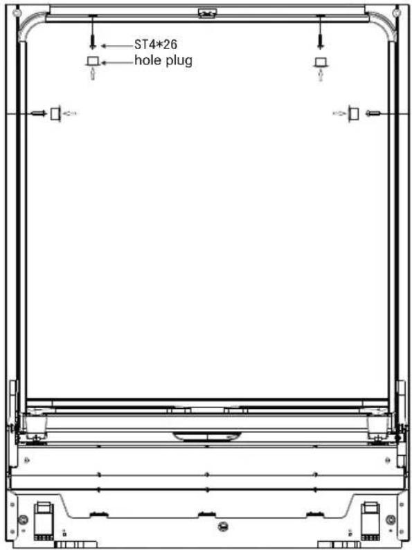 SAMSUNG DW60M5060FS - Step 9. Fixation of dishwasher - 1