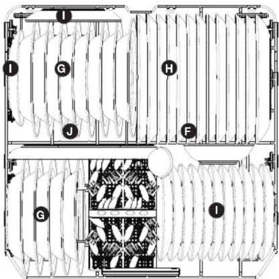 SAMSUNG DW60M5060FS - Loading the lower basket - 1