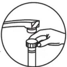SAMSUNG DW60M5060FS - Etape 5. Relier l'arrivée d'eau au tuyau interne (pour l'eau froide) - 1