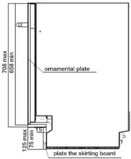 SAMSUNG DW60M5060FS - Step 8. Installation of skirting board - 1