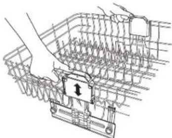 WHIRLPOOL WDT730PAHW - To lower the rack: - 1