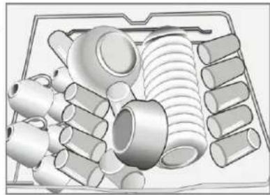 FAGOR LVF12AX - Carregar o cesto superior - 2