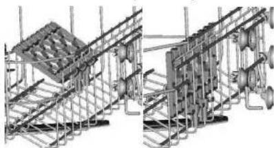 SABA LVS14C45MI17GLB - Folding back the cup shelves - 1