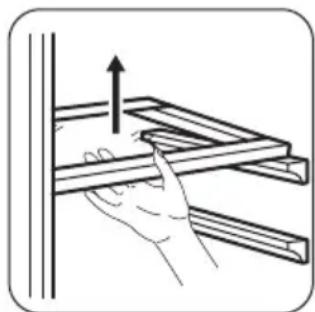ZANUSSI ZBB29430SA - Zmiana połozenia polek - 1