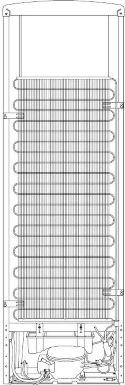 ELECTROLUX EJF4850JOW - If your fridge doesn't have a fan condenser, in other words, back side of your fridge is like below: - 2