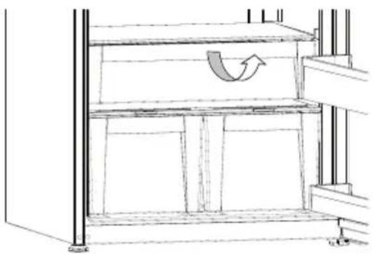 ELECTROLUX EJF4850JOW - Removing the Chiller shelf - 1