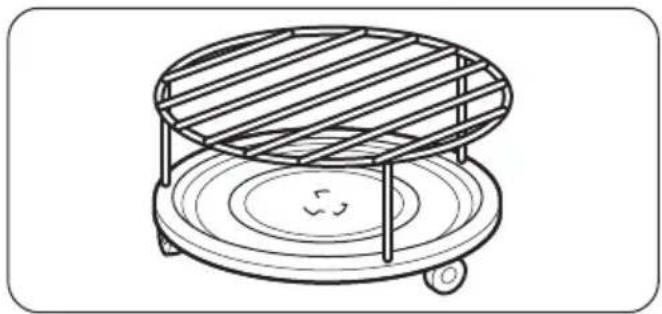 ZANUSSI ZSG25249XA - Inserting the grill rack - 1