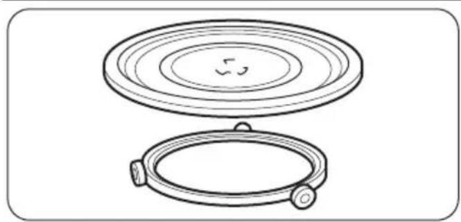 ZANUSSI ZSG25249XA - Inserting the turntable set - 1