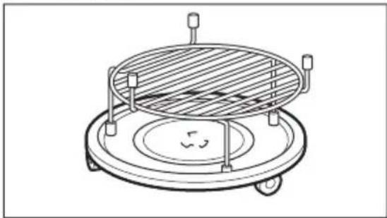 ELECTROLUX EMT25507OX - Einsetzen des Grillrostes - 1