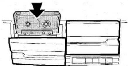 AIWA ZVR55 - Press TAPE, then press to open the cassette holder. - 1