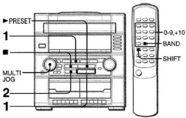 AIWA ZR555 - PREAJUSTE DE EMISORAS - 1