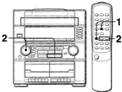 AIWA ZR555 - SETTING THE SLEEP TIMER - 1