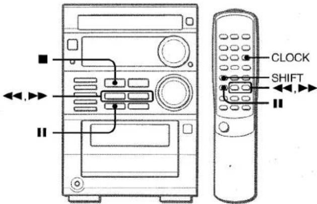 AIWA XRM35 - AJUSTE DEL RELOJ - 1