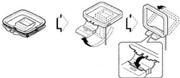 AIWA XRM35 - To stand the AM antenna on a surface - 1