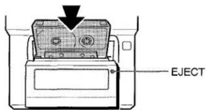 AIWA XRM35 - Insérez la cassette sur laquelle vous pouze enregistrer dans la platine. - 1