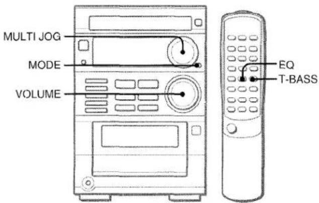 AIWA XRM35 - ADJUSTING THE SOUND - 1